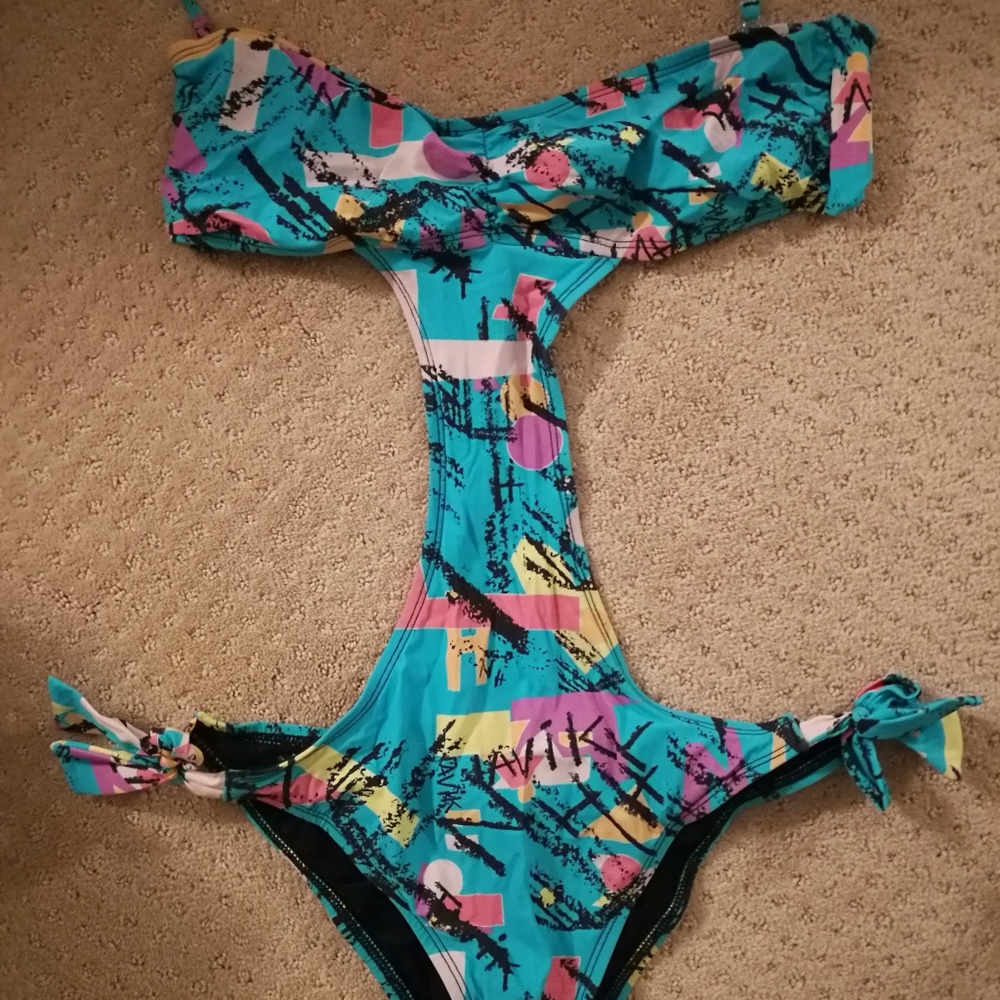 TAVIK multi-coloured patterned one piece swimsuit